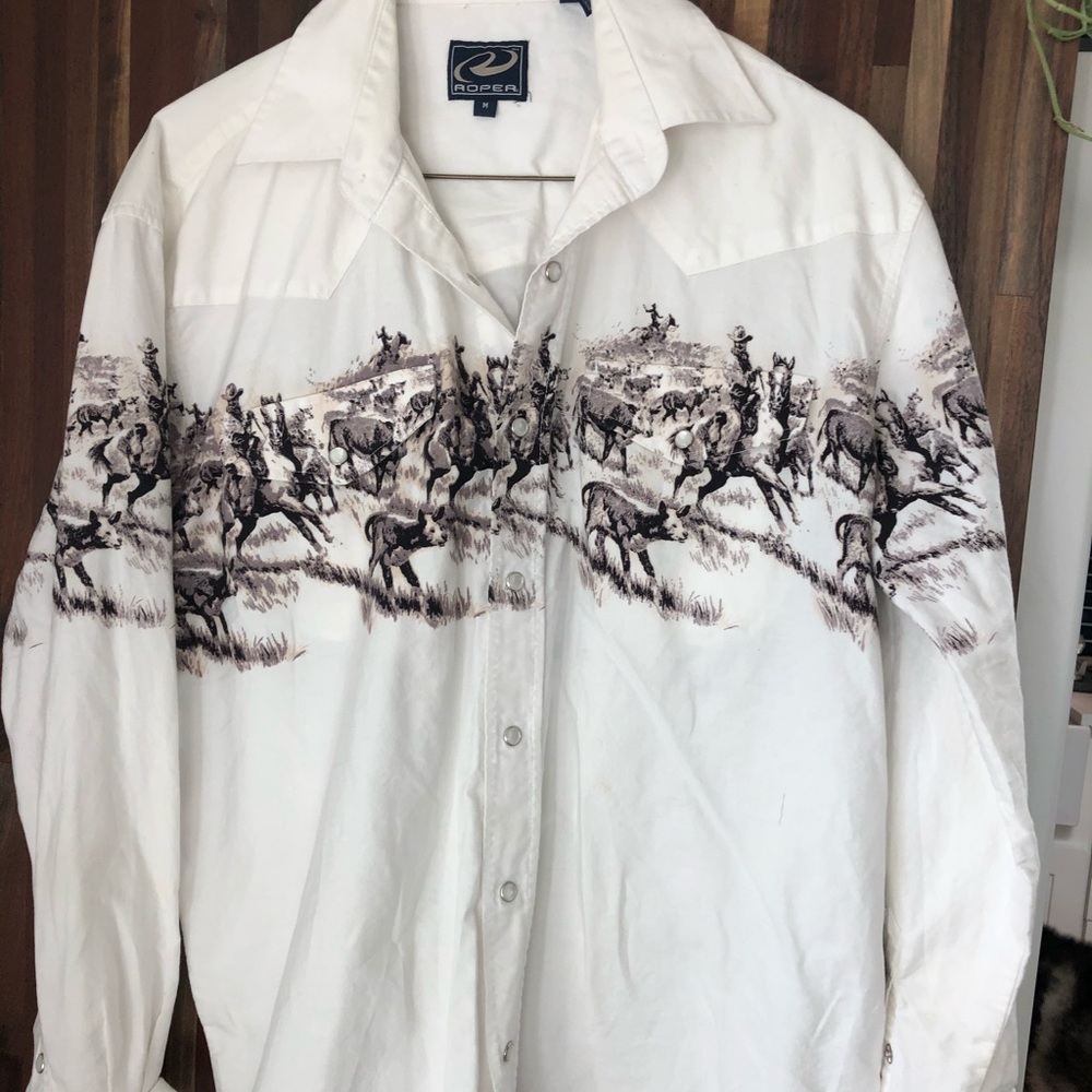 Vintage western button down shirt